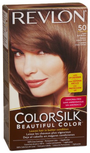 Revlon Colorsilk Beautiful Permanent Hair Color 50 Light Ash Brown