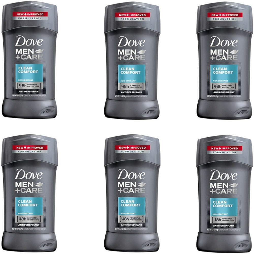 6 Pack Dove Men+Care Clean Comfort Antiperspirant 2.7 Oz Each | eBay
