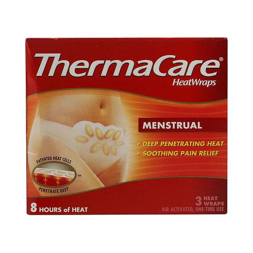 Thermacare Therapeutic Heat Wraps Menstrual Cramp Relief 3 Each